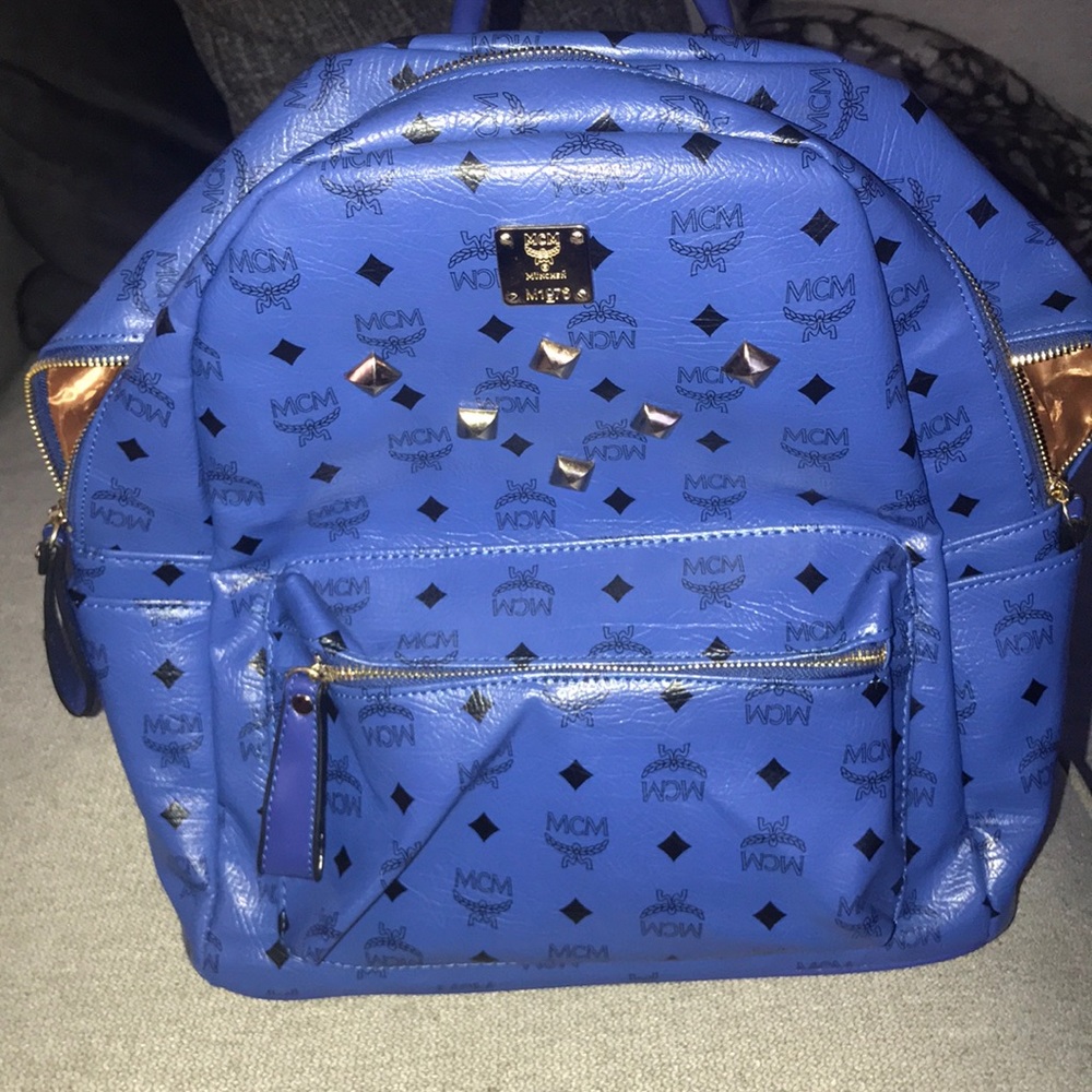 Blue MCM Bookbag
